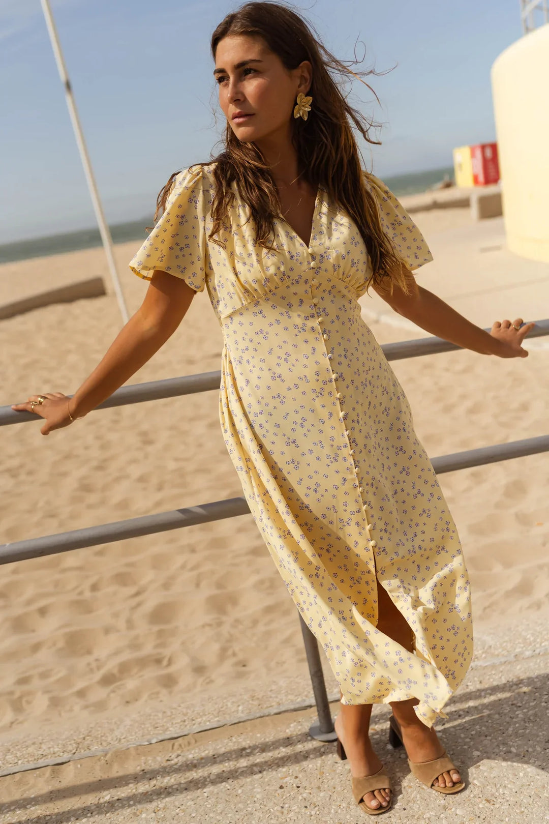 Daisy™ | Floral Summer Midi Dress
