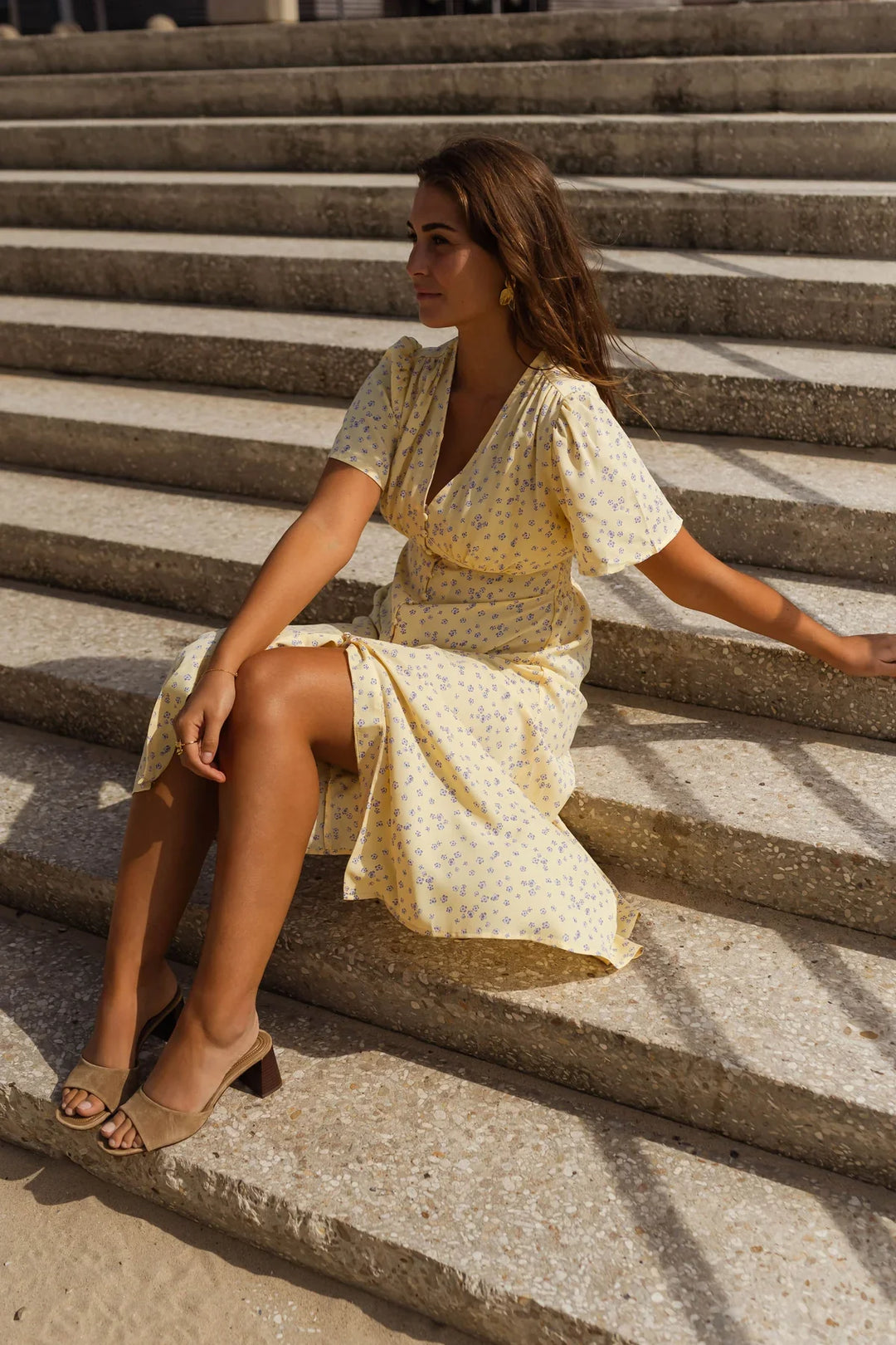 Daisy™ | Floral Summer Midi Dress