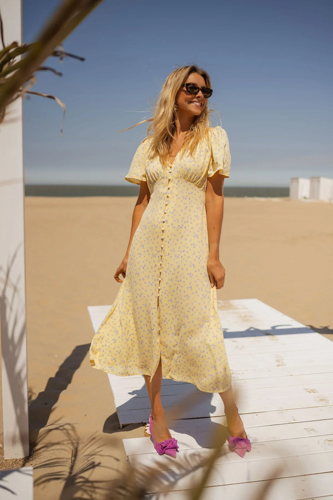 Daisy™ | Floral Summer Midi Dress