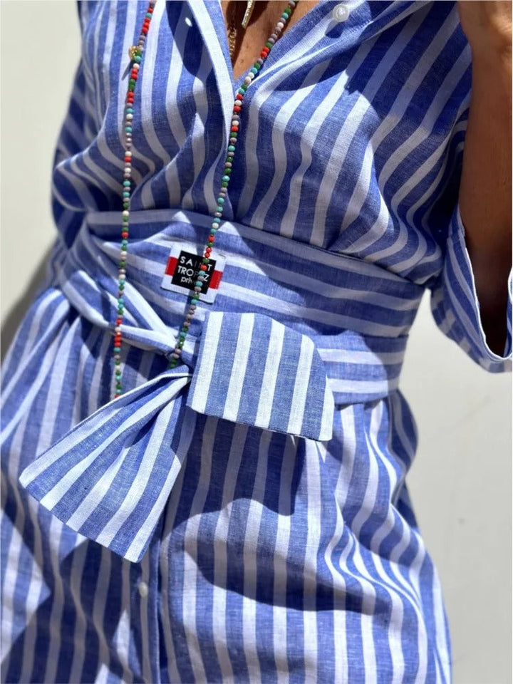 Géraldine™ | Stylish Striped Dress