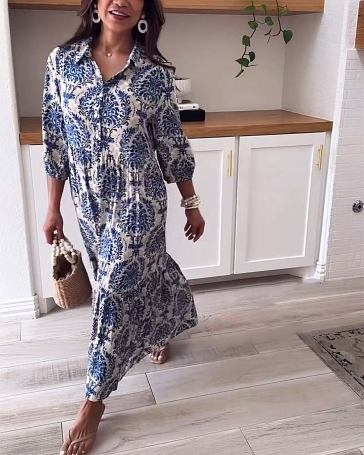 Chloe Printed Maxi Dress