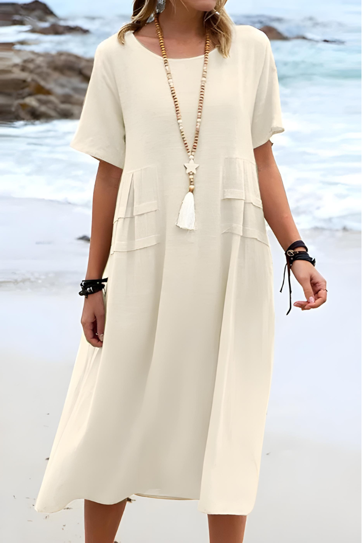 LEORA – TUMMY-SMOOTHING MIDI DRESS