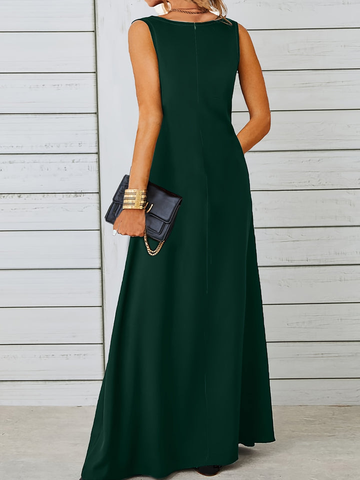 Celine™ | Elegant Sleeveless Maxi Dress