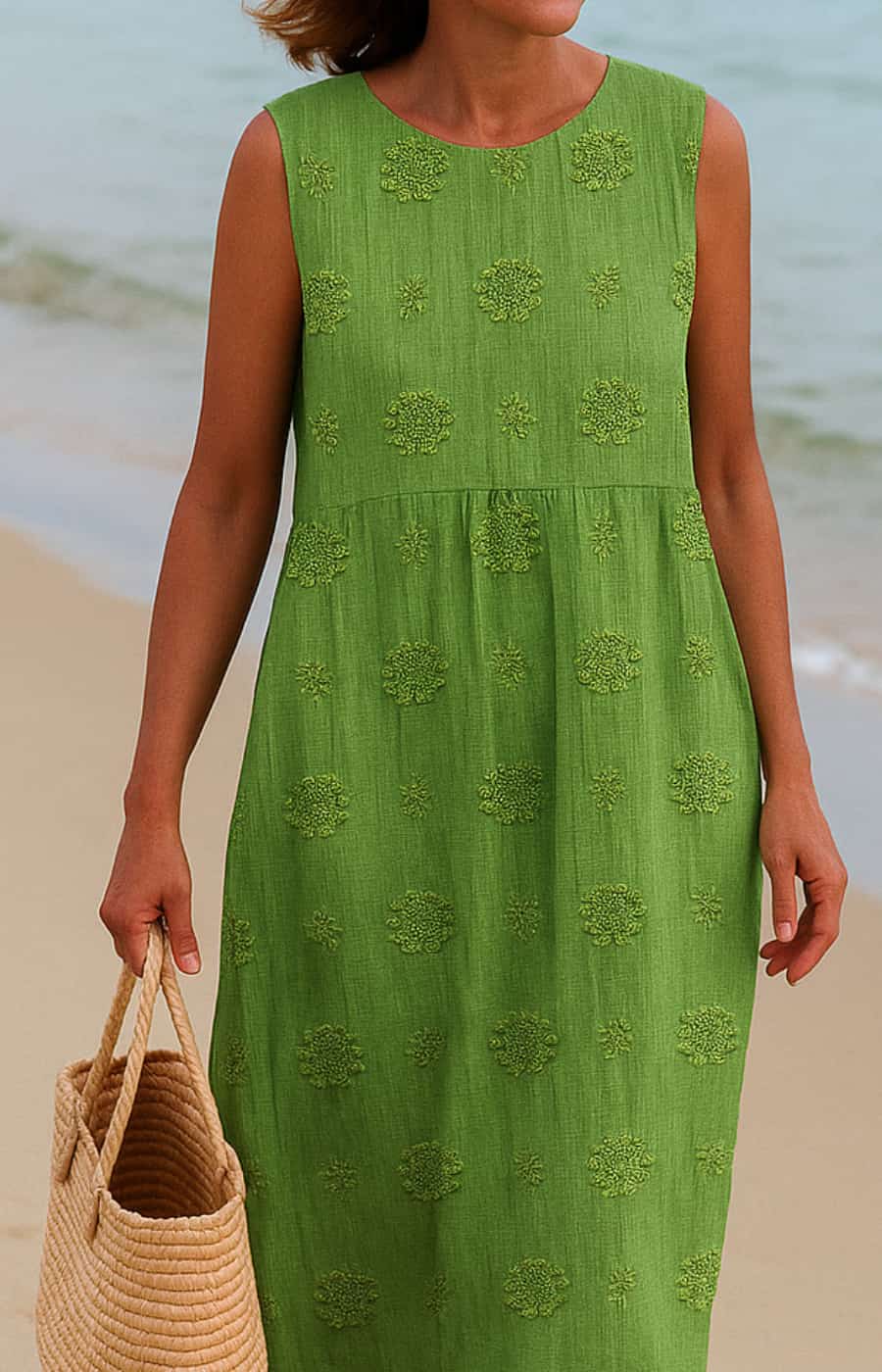 Willa™ | Embroidered Pocket Midi Dress