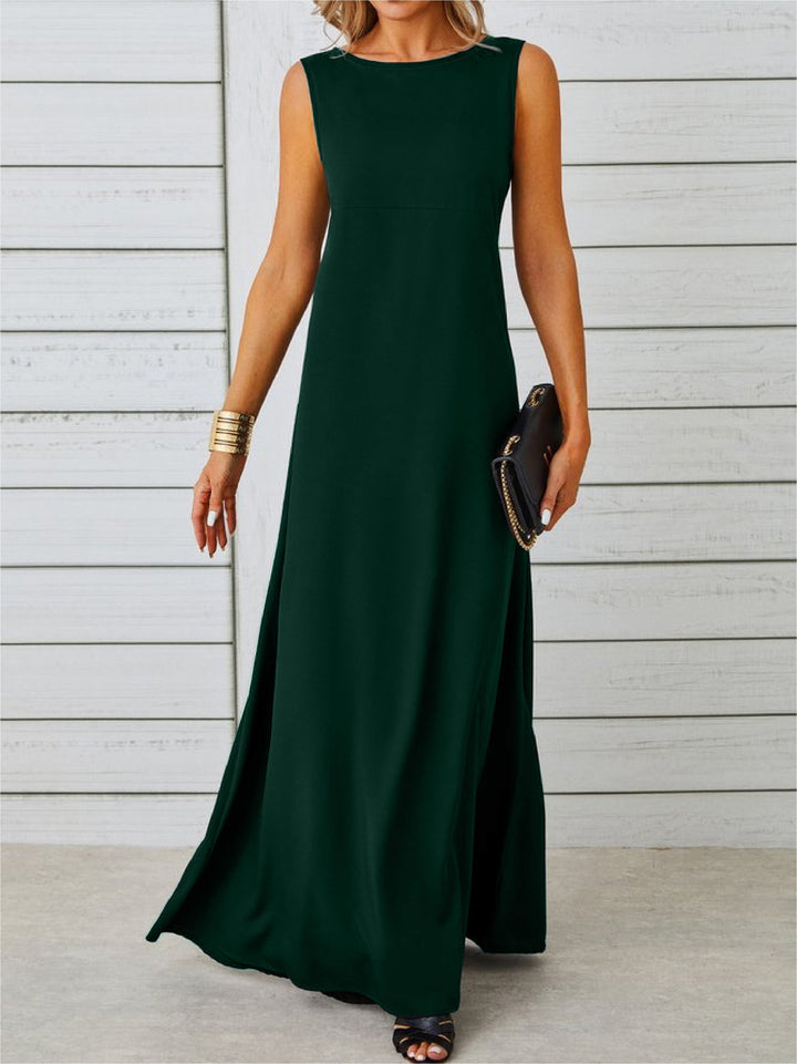 Celine™ | Elegant Sleeveless Maxi Dress