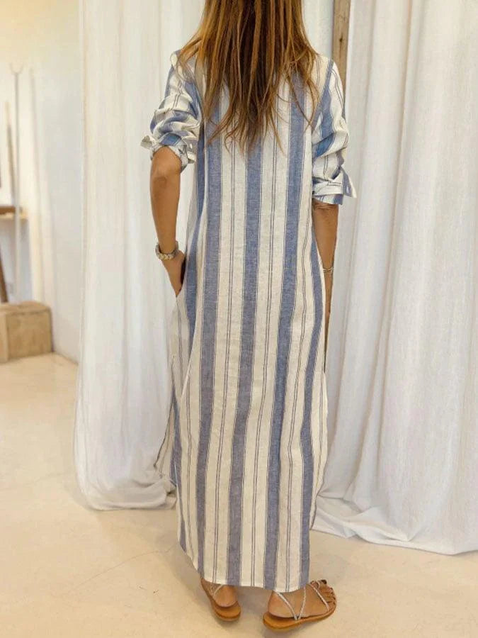 Charlotte Striped Pocket Maxi