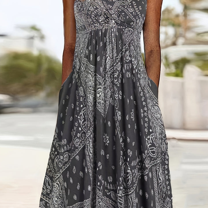 Lena™ | Sleeveless Boho Dress