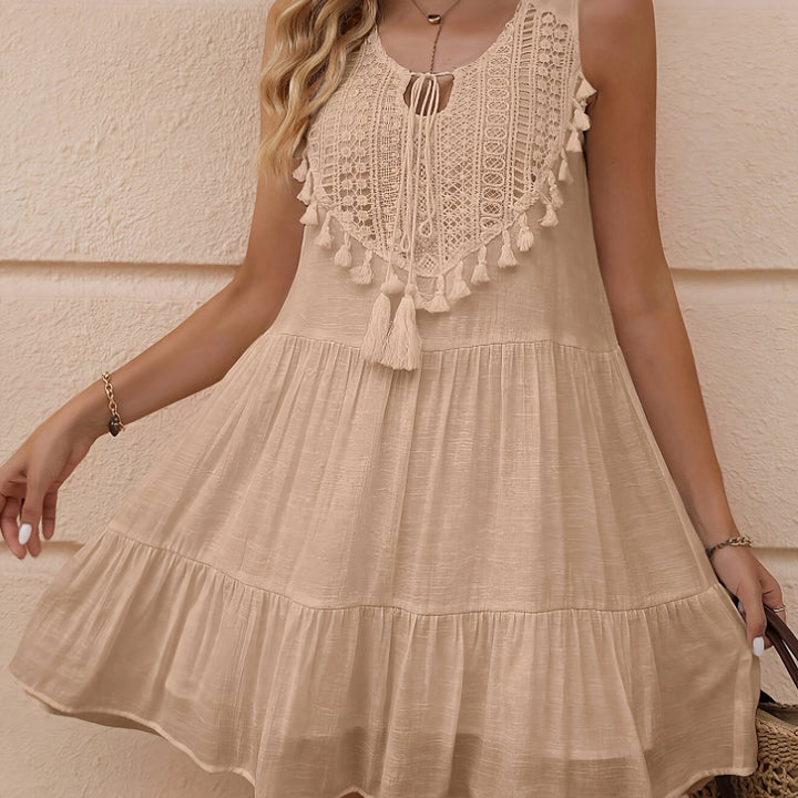 Sienna™ | Tassel Trim Dress