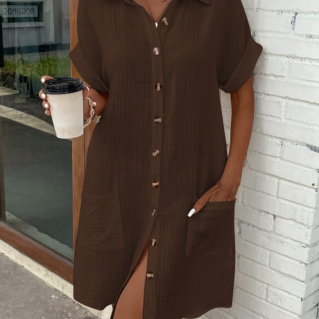 Rumi™ | Button-Up Shirt Dress