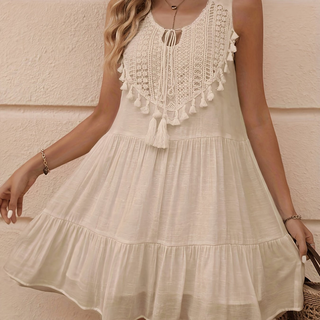 Sienna™ | Tassel Trim Dress