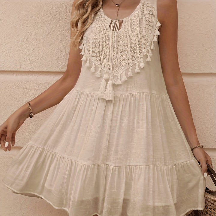 Sienna™ | Tassel Trim Dress