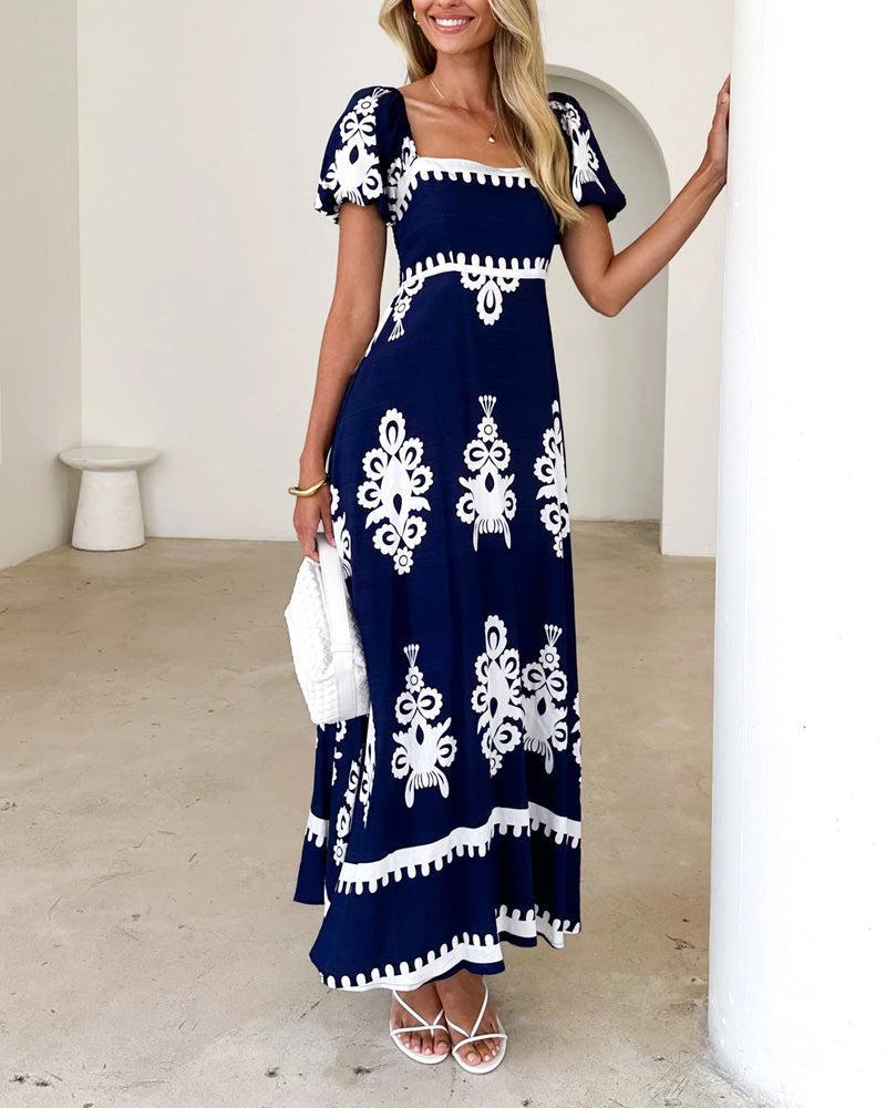 Aria Navy Square Maxi