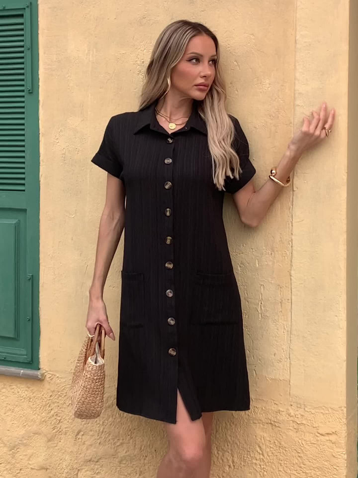 Rumi™ | Button-Up Shirt Dress