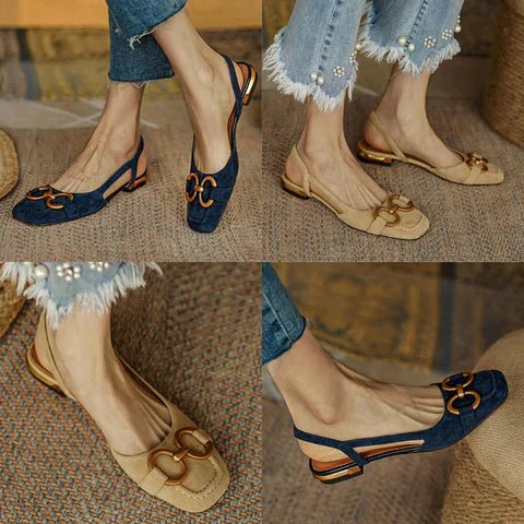 CAMILA™ - ORTHOPEDIC LEATHER BUCKLE SANDALS