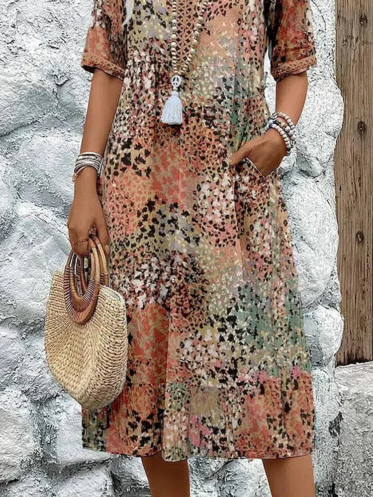 Tessa™ | Vibrant Midi Dress