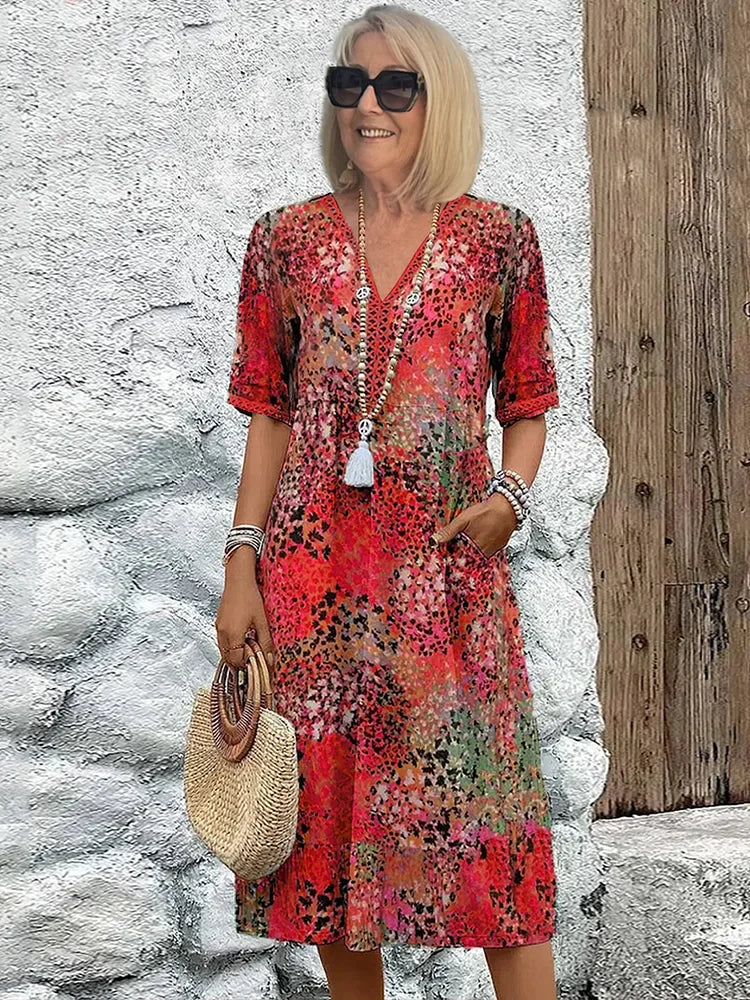 Tessa™ | Vibrant Midi Dress