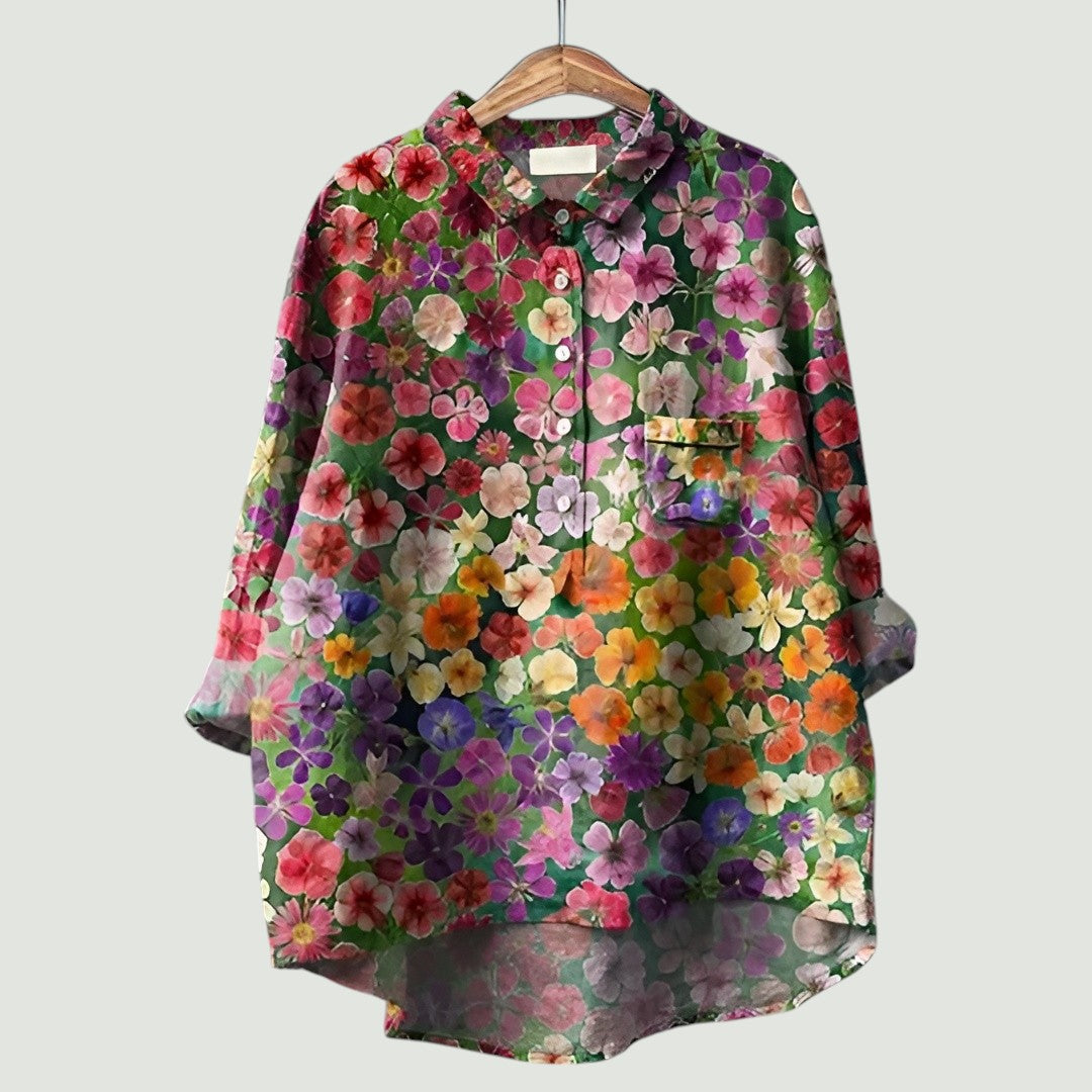 Floral Women's Blouse | Cheerful, Light, and Comfortable