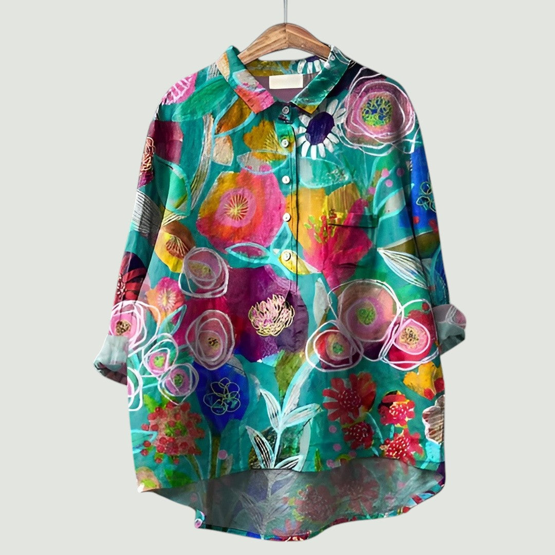 Floral Women's Blouse | Cheerful, Light, and Comfortable
