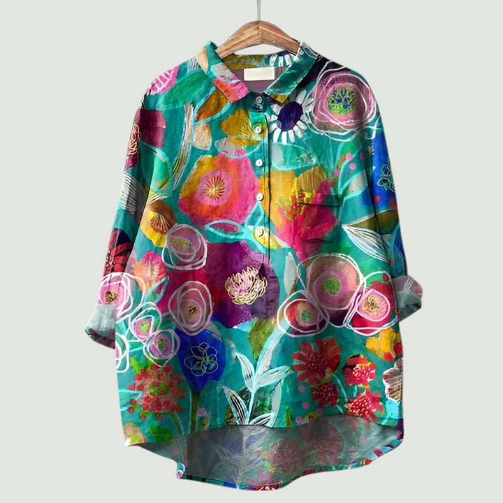 Floral Women's Blouse | Cheerful, Light, and Comfortable