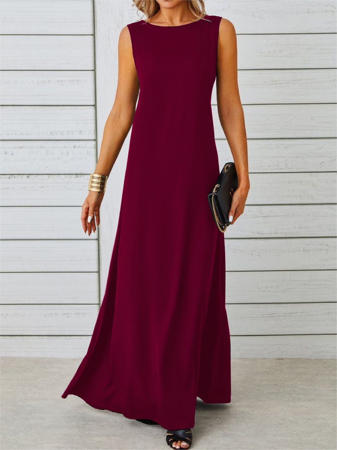 Celine™ | Elegant Sleeveless Maxi Dress