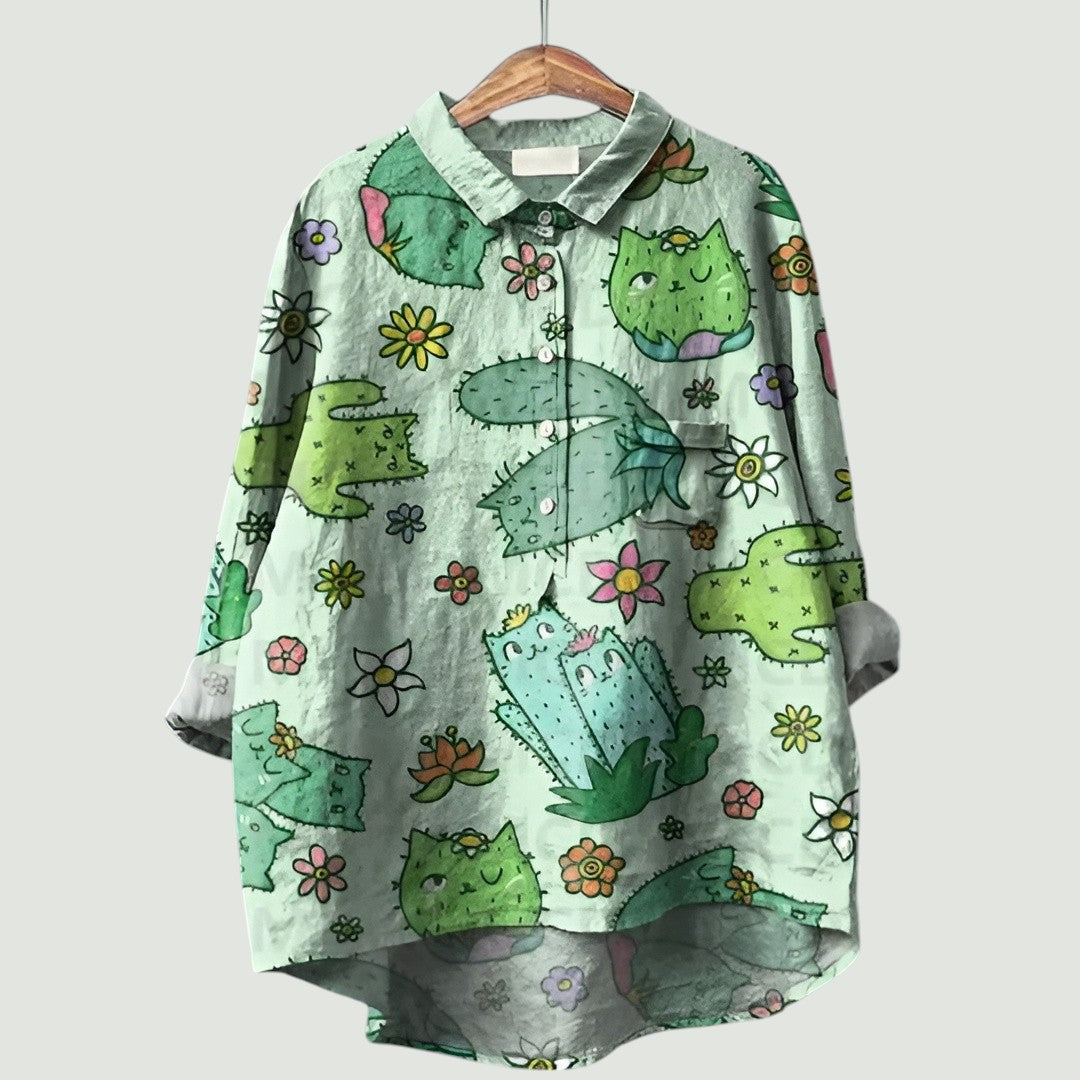 Floral Women's Blouse | Cheerful, Light, and Comfortable