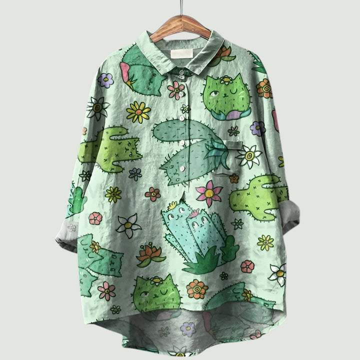 Floral Women's Blouse | Cheerful, Light, and Comfortable