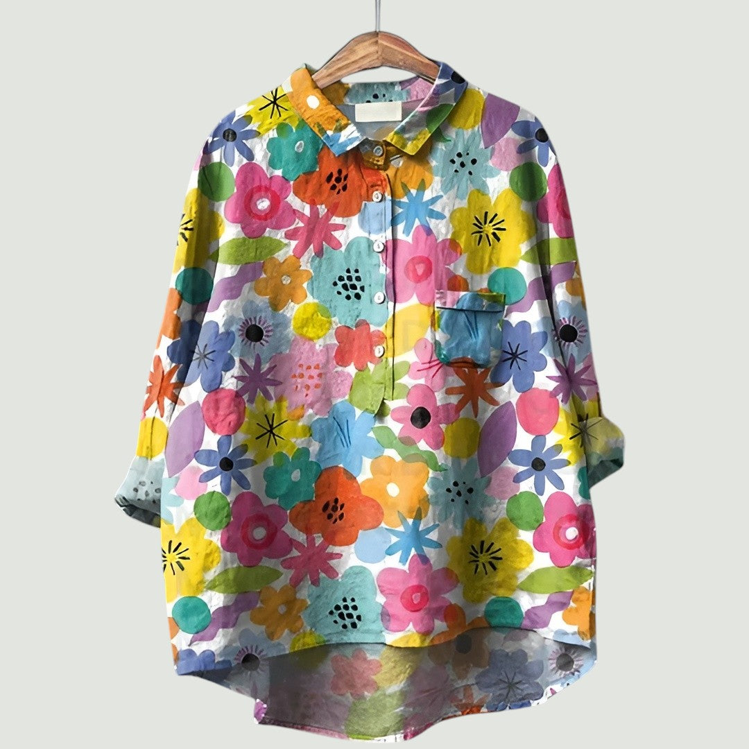 Floral Women's Blouse | Cheerful, Light, and Comfortable