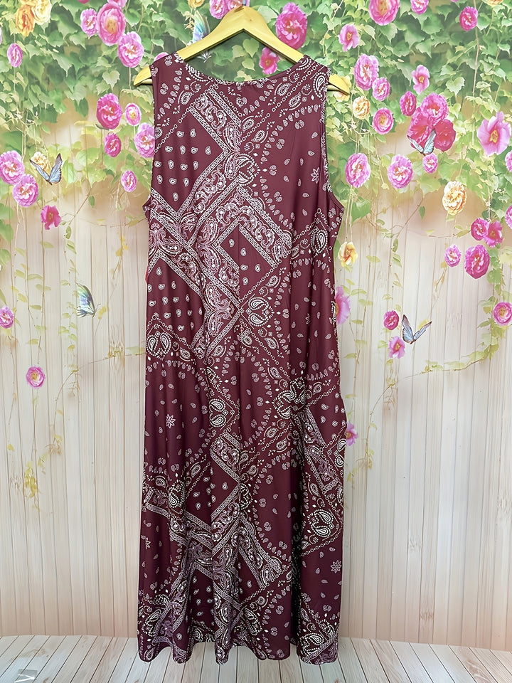 Lena™ | Sleeveless Boho Dress