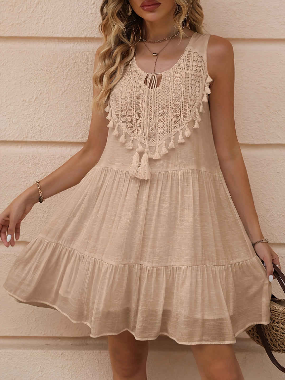 Sienna™ | Tassel Trim Dress