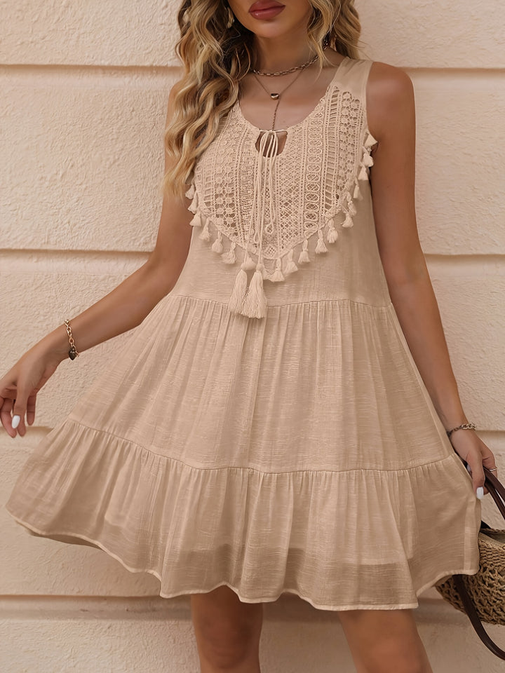Sienna™ | Tassel Trim Dress