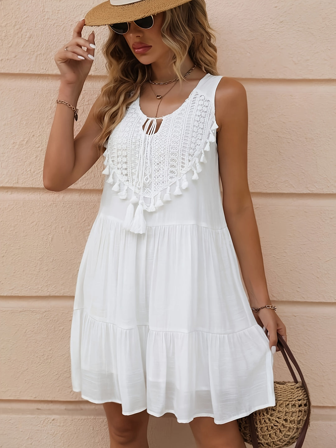 Sienna™ | Tassel Trim Dress