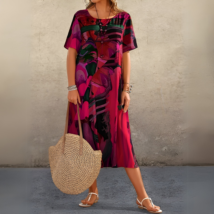 Joelle™ | Stylish Cut Floral Dress