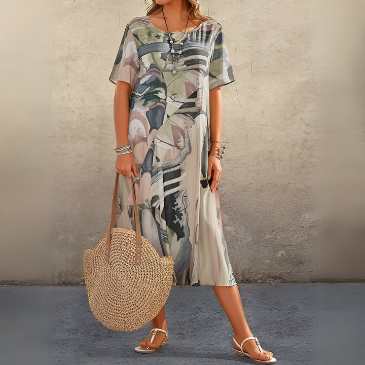 Joelle™ | Stylish Cut Floral Dress