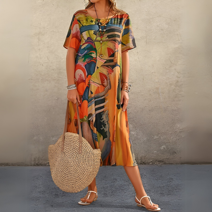 Joelle™ | Stylish Cut Floral Dress