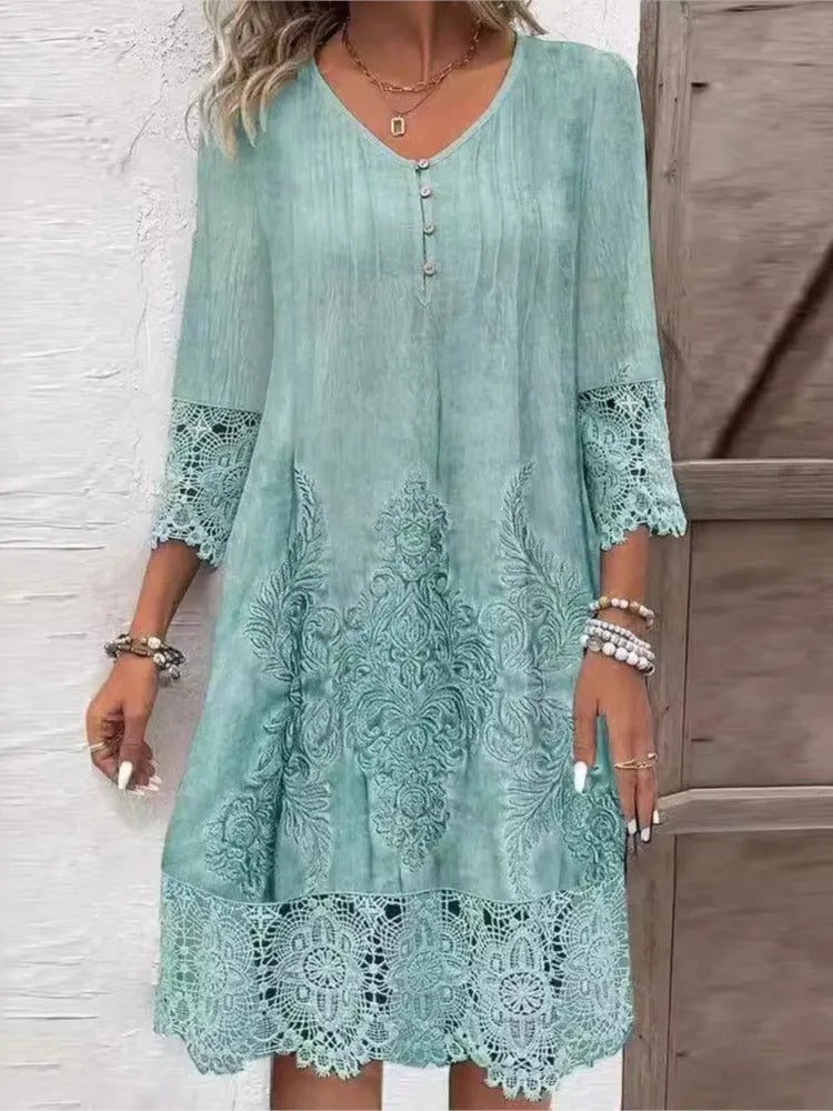 EVELYN - ELEGANT FLOWY FIT DRESS