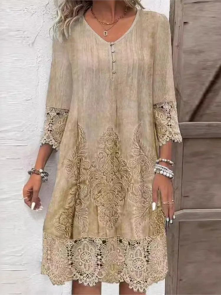 EVELYN - ELEGANT FLOWY FIT DRESS