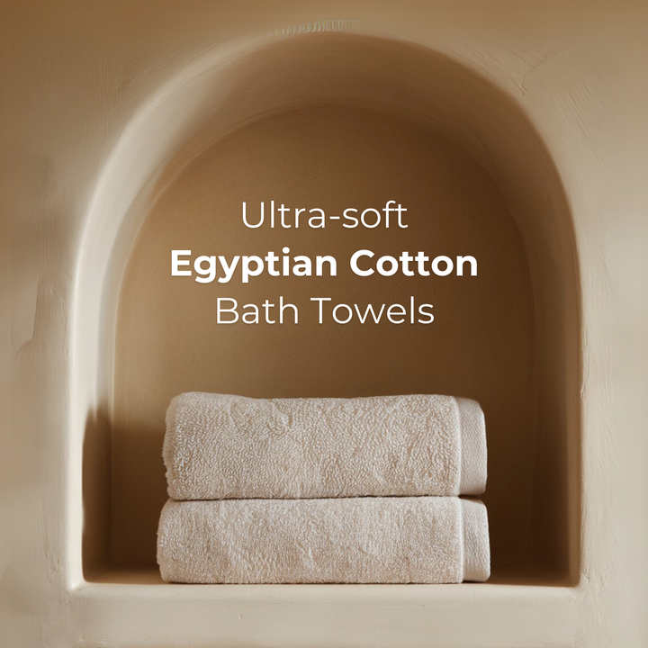 Ultrasoft Egyptian Cotton Bath Towels 2pcs (55x28in)