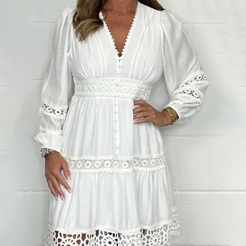 Grace™ | Vintage-Inspired Lace Detail Dress