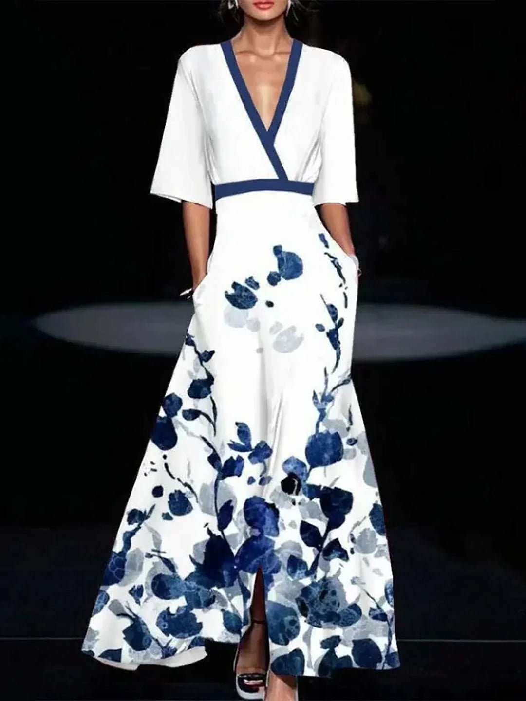 Yvette™ | Elegant Short-Sleeve Dress